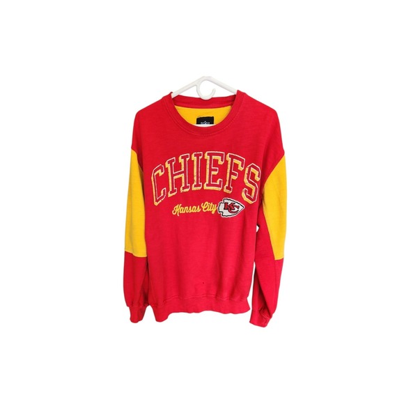 Vintage Kansas City Chiefs Crewneck Sweatshirt Adults Size L Red Logo  NFL READ - Picture 1 of 9